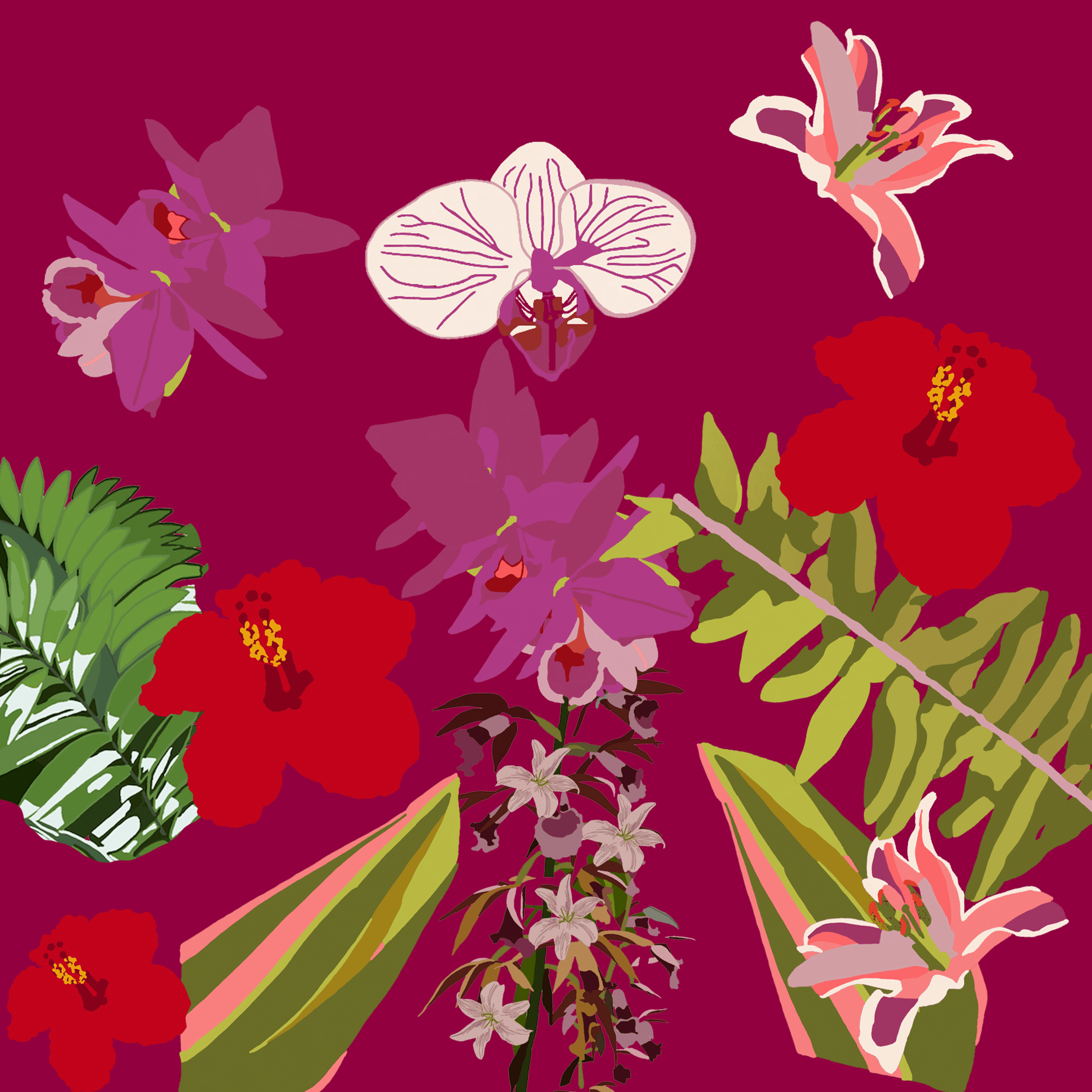 "Florals of Eclesia" Surface Design Pattern