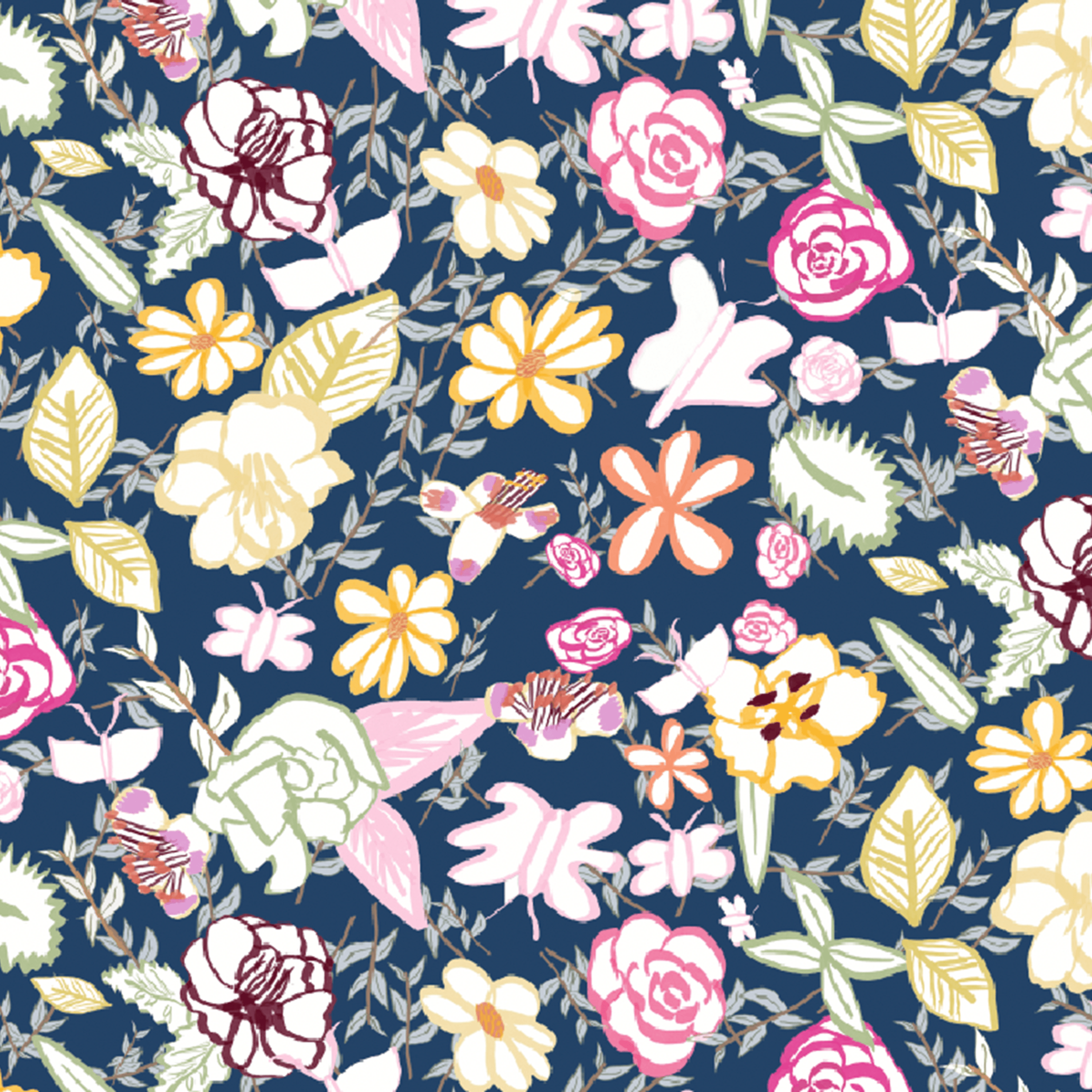 "Your Garden or Mine" Surface Design Pattern